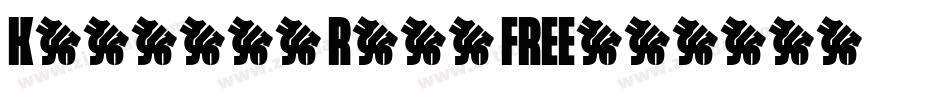 Kellang Rika FREE字体转换